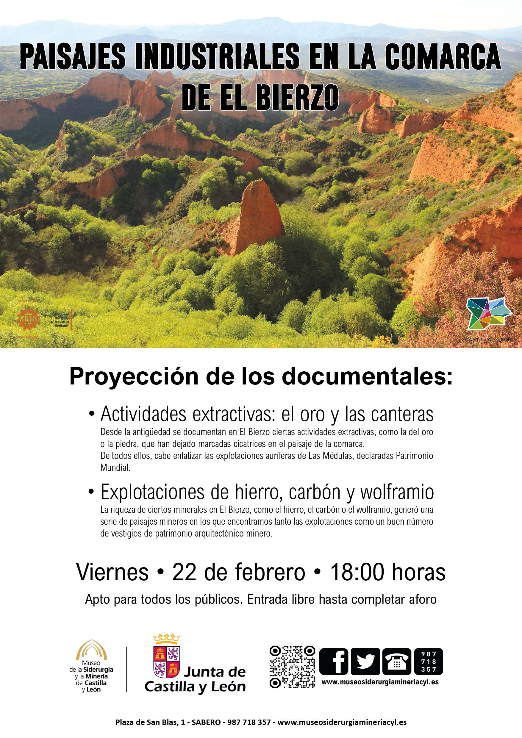 Proyección de los documentales: Paisajes Industriales en la Comarca de el Bierzo