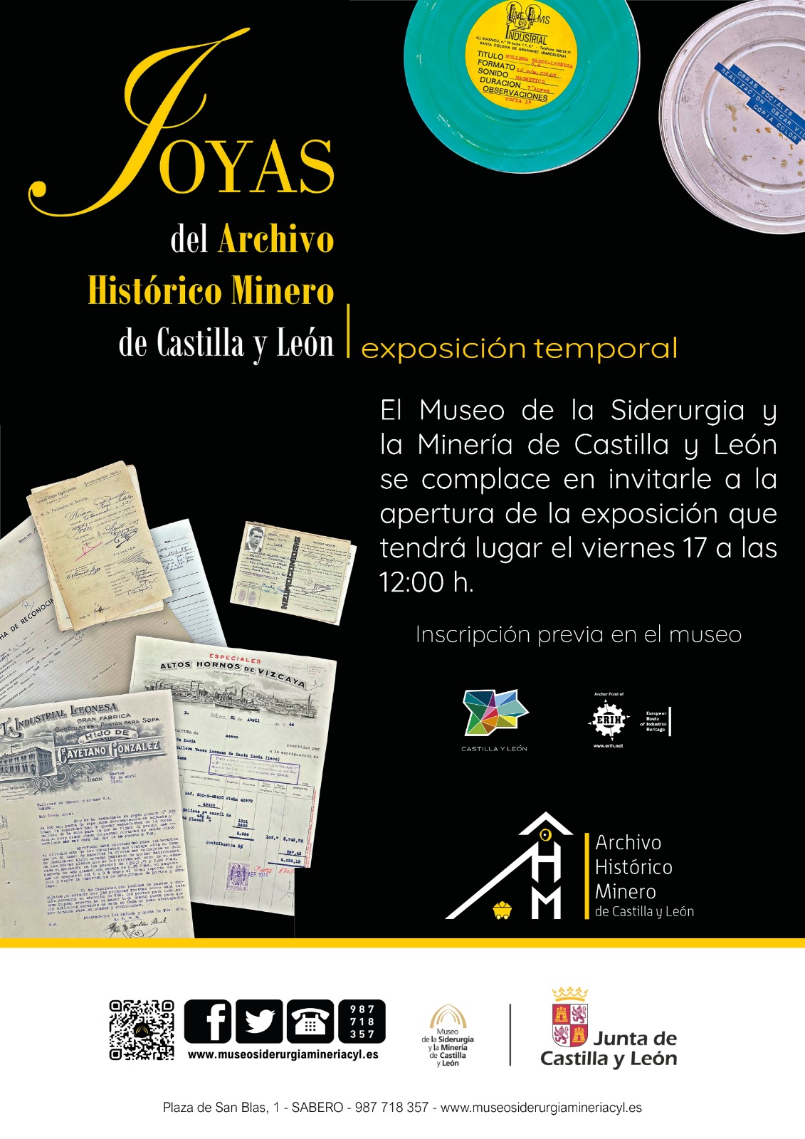 EXPOSICIÓN TEMPORAL: JOYAS DEL ARCHIVO HISTÓRICO MINERO DE CASTILLA Y LEÓN